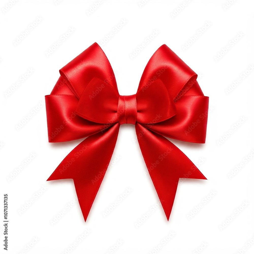 red bow isolated on white red bow isolated on white