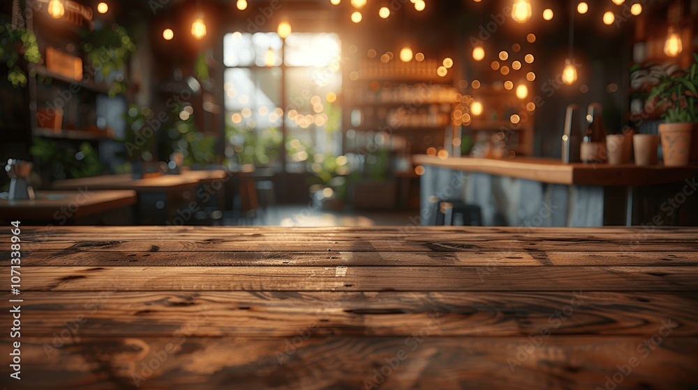 Light Wooden Table with Blurred Background for Product Display Light Wooden Table with Blurred Background for Product Display