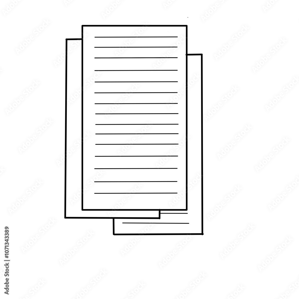 illustration of a sheet of paper illustration of a sheet of paper