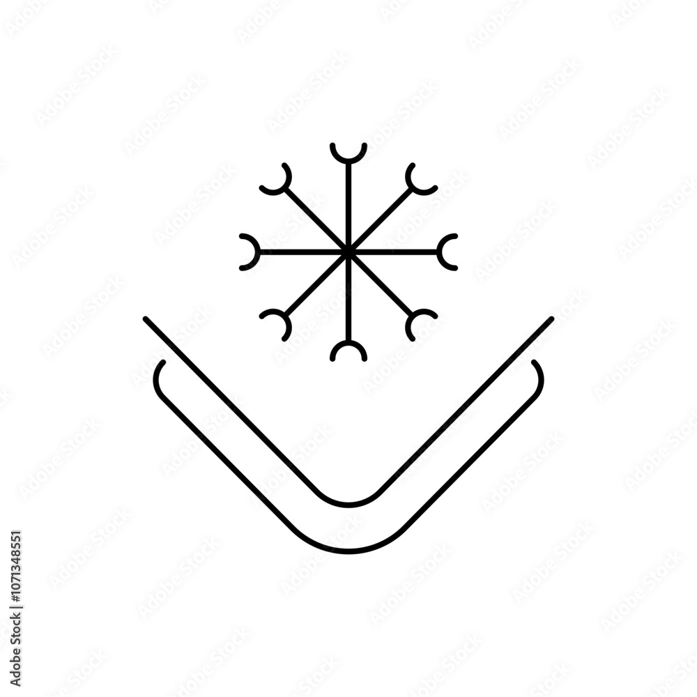 Insulated Material Icon, Textile material feature icon outline Insulated Material Icon, Textile material feature icon outline