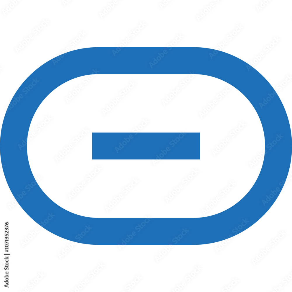 A Simple Blue Minus Symbol Representing Subtraction or Removal, Set Against a Plain Background Highlighting Its Design A Simple Blue Minus Symbol Representing Subtraction or Removal, Set Against a Plain Background Highlighting Its Design