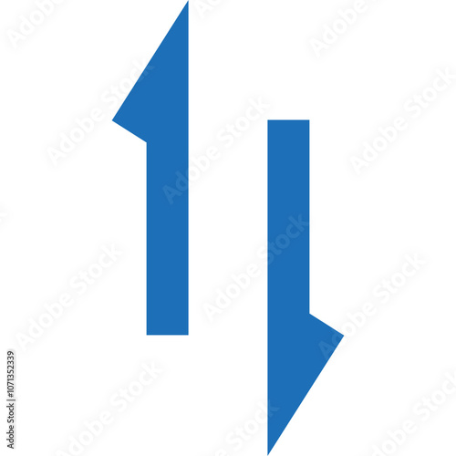 Free Download A Bold Blue Graphic Design Featuring Arrows Pointing in Different Directions, Symbolizing Movement and Directionality - GFXLoad