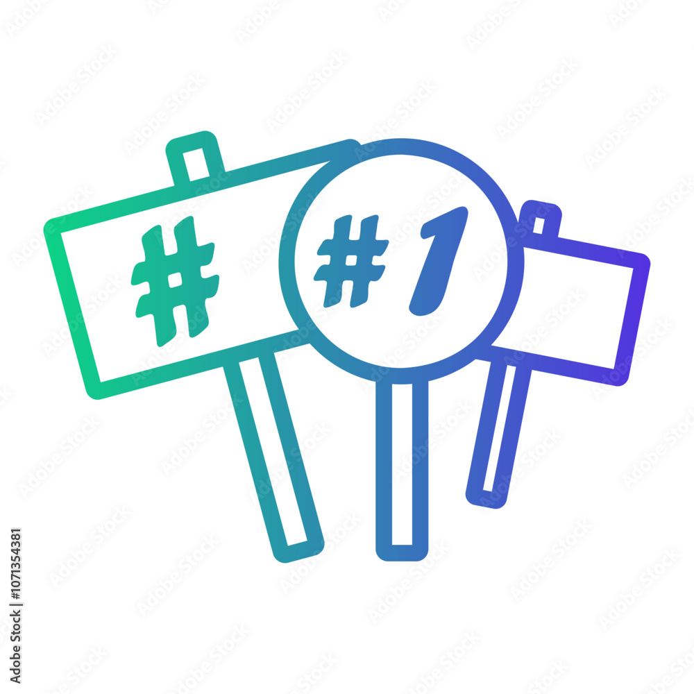 choice Line Gradient Icon choice Line Gradient Icon