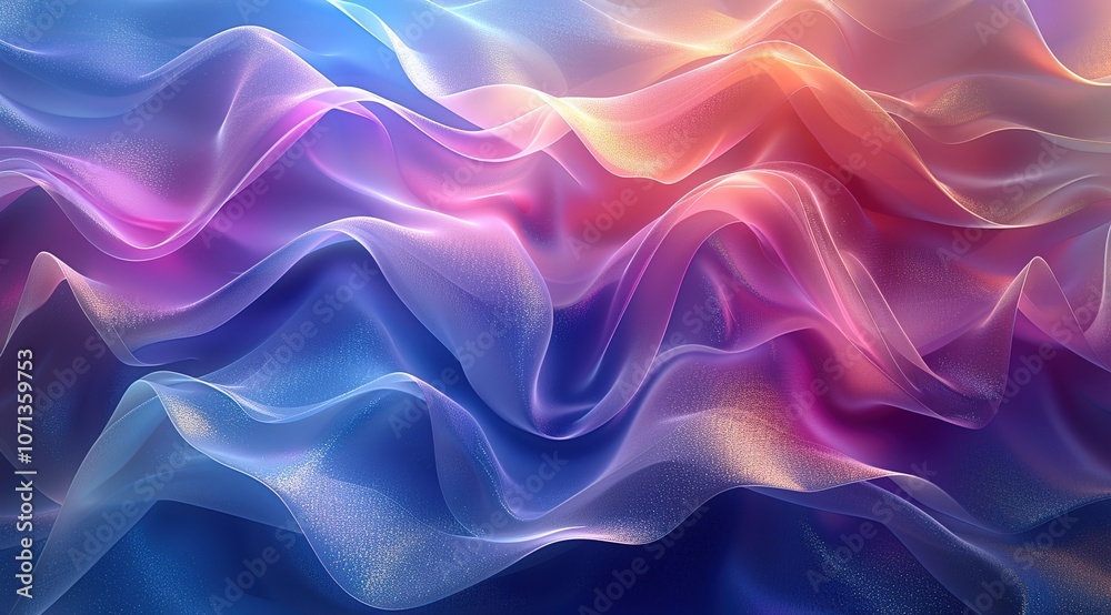 Obraz premium Abstract fractal geometric wavy background 