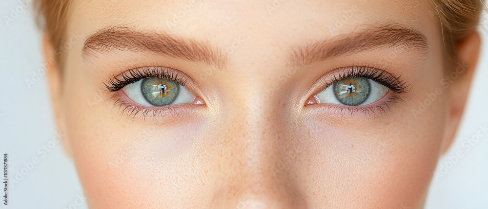 Naklejka premium Detailed assessment of eye health and vision. Management of cataracts glaucoma