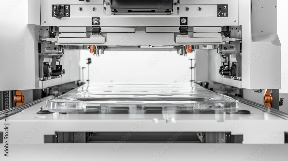 Industrial Automation: Inside look at a sophisticated, high-tech industrial machine, showcasing its intricate mechanism and precision engineering. Industrial Automation: Inside look at a sophisticated, high-tech industrial machine, showcasing its intricate mechanism and precision engineering.