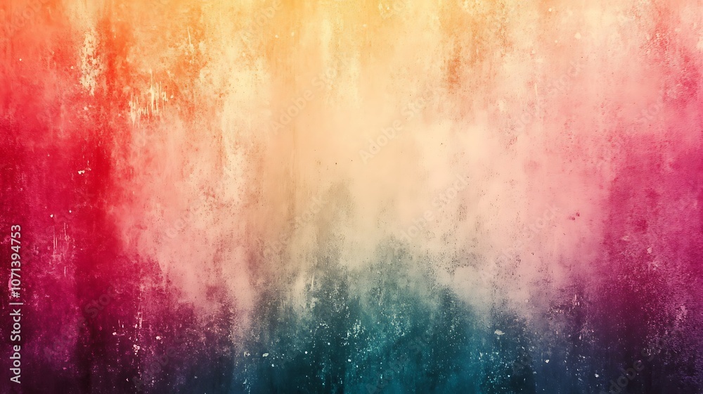A textured gradient background with a dark blue bottom, teal center and pink, orange and yellow top. A textured gradient background with a dark blue bottom, teal center and pink, orange and yellow top.