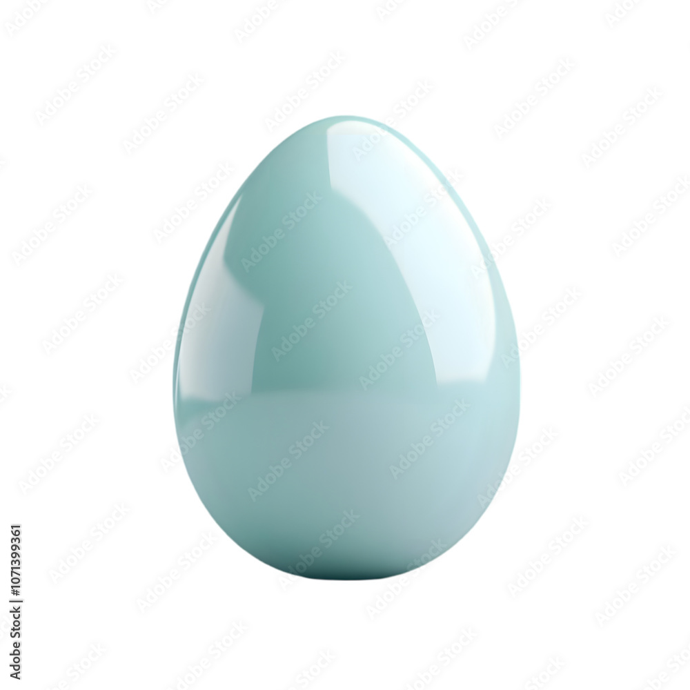 A smooth, glossy turquoise egg shape, likely decorative or artistic in nature. A smooth, glossy turquoise egg shape, likely decorative or artistic in nature.