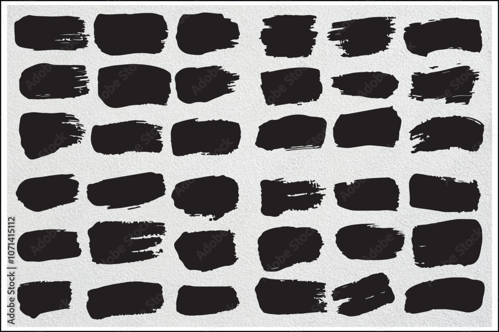 Brush Strokes, Vector Paintbrush Set, Grunge Style
Brush Strokes, Vector Paintbrush Set, Grunge Style