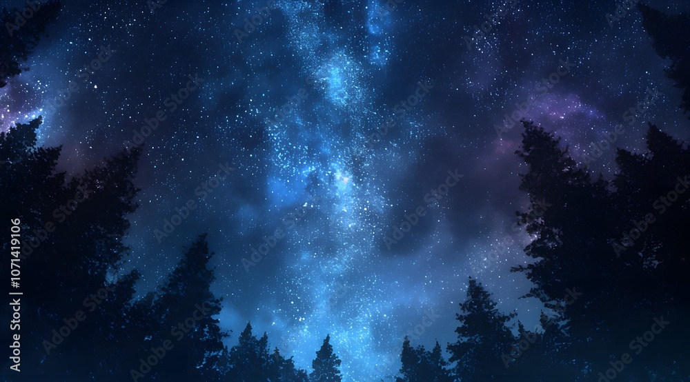 Fototapeta premium The Starry Sky at Night