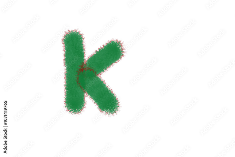 Fototapeta premium English spelling_K_green color