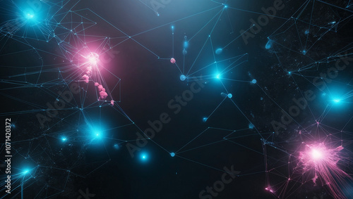 Neural circuits of light, network, internet, wallpaper