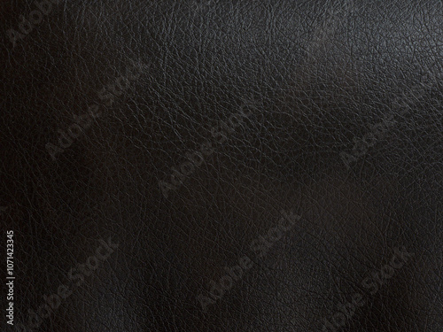 Black leather texture background has a vintage rough texture.