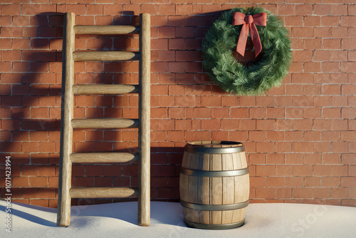 happy Christmas 3d background