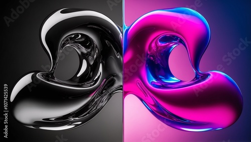 Colorful ink drops swirling in water, creating beautiful gradients and intricate patterns, bright lighting, ethereal effect.