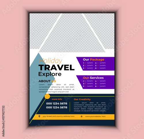 Journey into Paradise: Your Dream Vacation is Just a Click Away!I design professional travel flyers that help agencies stand out and attract more customers! Whether you’re promoting dream vacations! photo