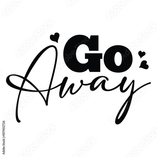 Go Away SVG Art & Illustration