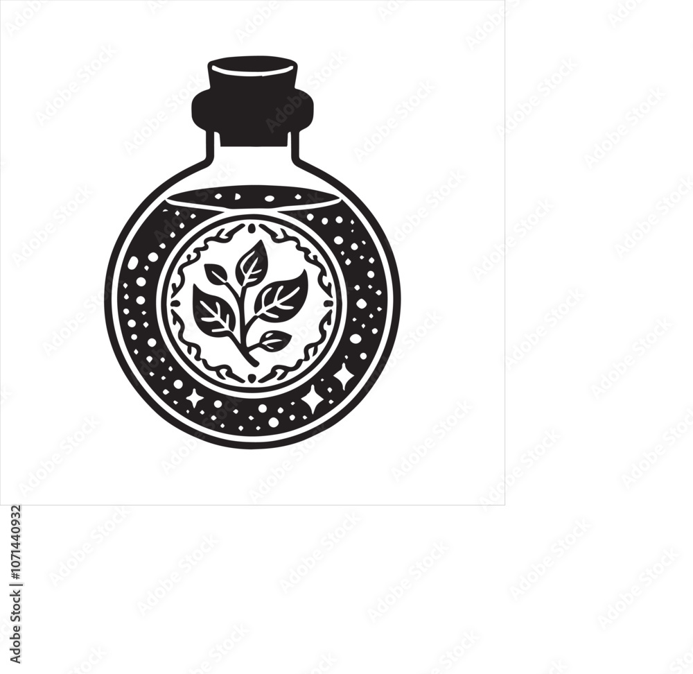 Obraz premium Enchanted Witch Magic Vector Illustration Design