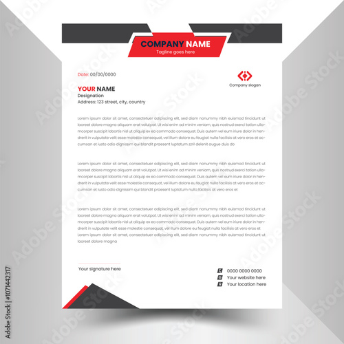 Free simple business and professional Letterhead Design Template