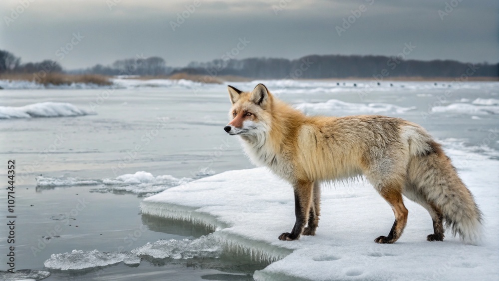 Obraz premium red fox vulpes