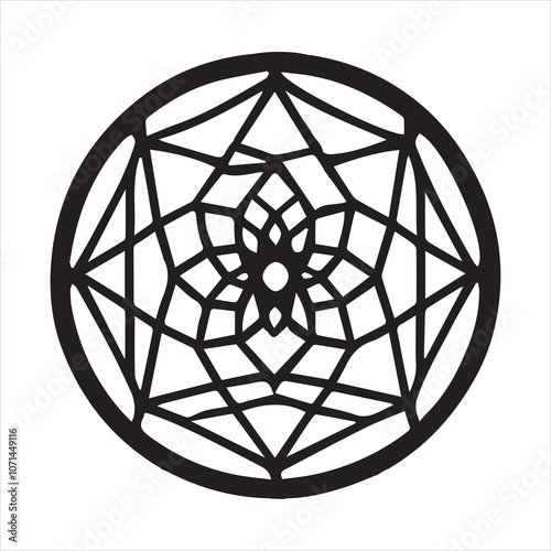 Magical Witch Vector Clipart - Witchcraft Silhouette Illustration