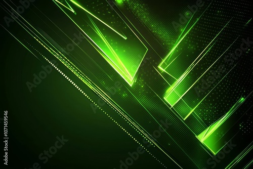 Dynamic Neon, Glowing Streaks, Dark Backdrop