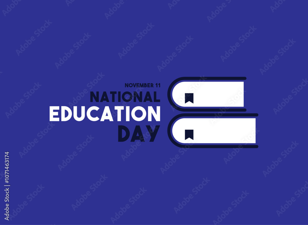 Vector Illustration of National Education Day. November 11. Book icon. Vector Illustration of National Education Day. November 11. Book icon.