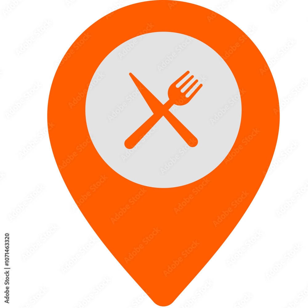 Obraz premium Restaurant Location Icon