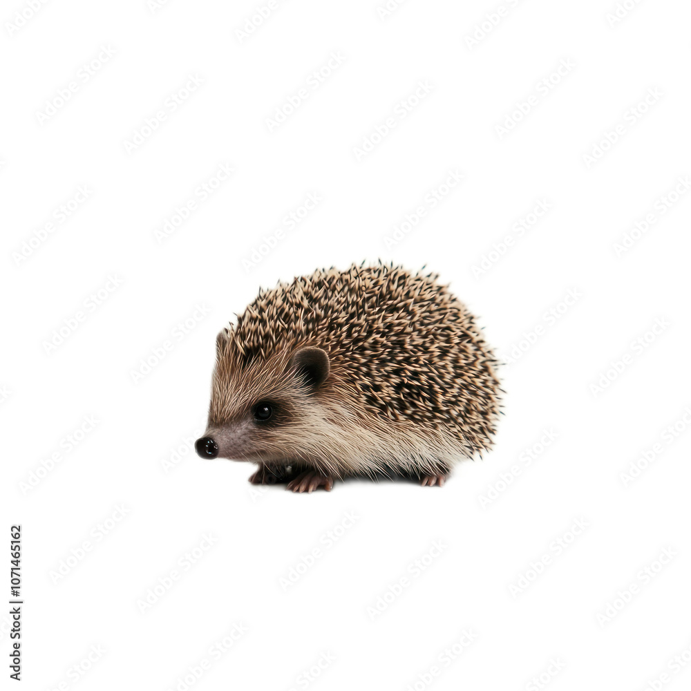 Fototapeta premium Cute Hedgehog on White Background