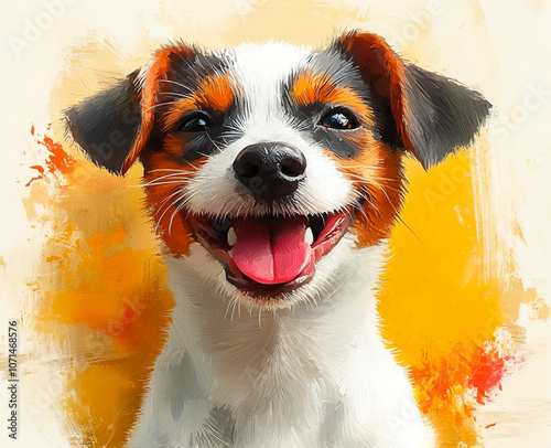 Portrait of Jack Russell Terrier.