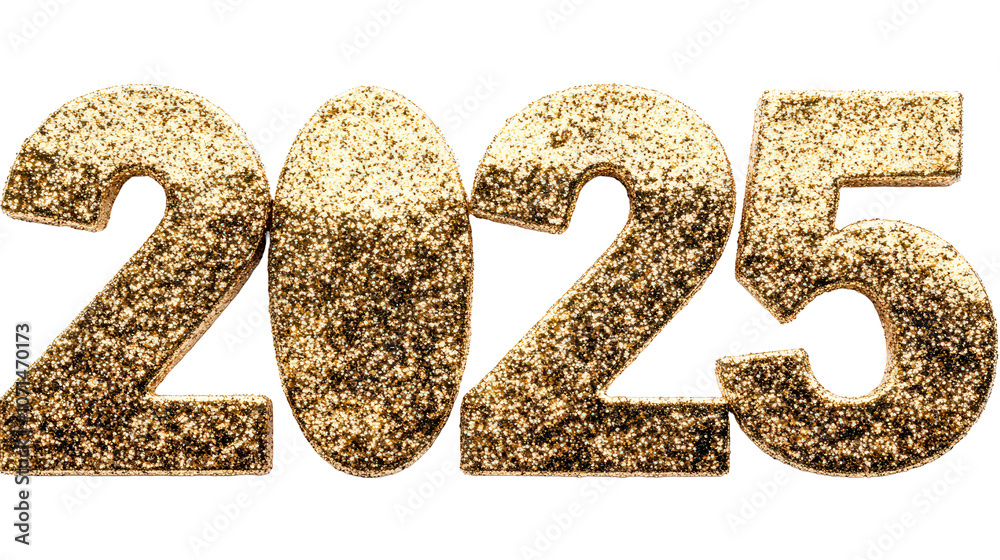 happy new year 2025 is isolated on white background. happy new year 2025 is isolated on white background.