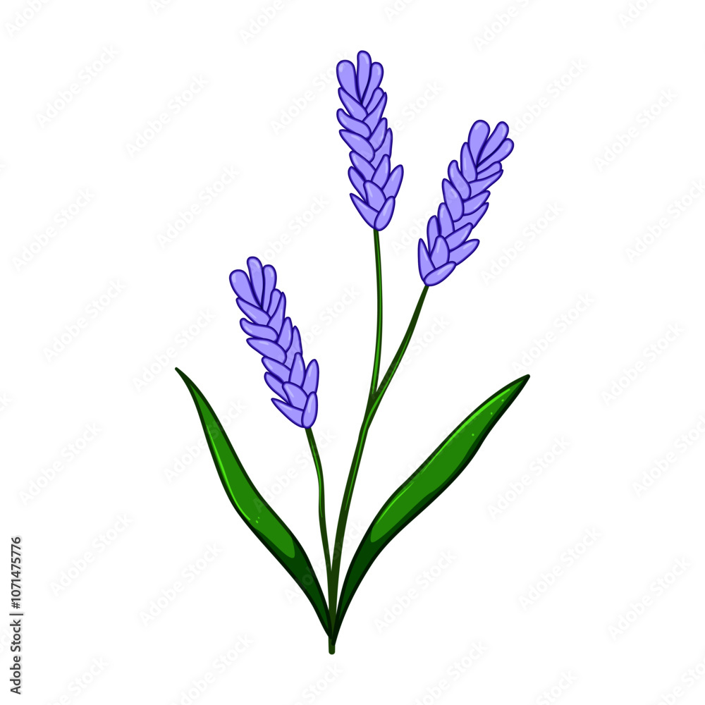 Obraz premium bud flower branch cartoon. perennial annual, shrub tree, leaf greenery bud flower branch sign. isolated symbol vector illustration