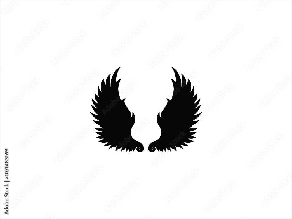 Obraz premium wing design vector illustration