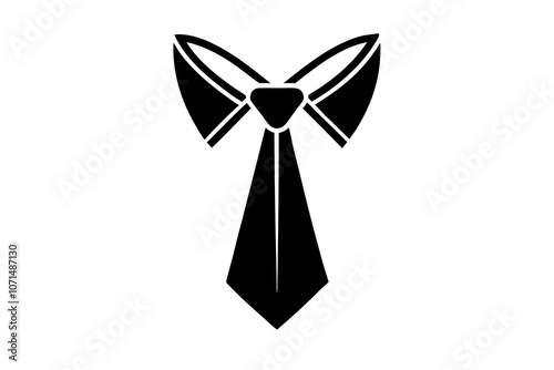 Necktie or Bow Tie | isolated vector illustration on white background