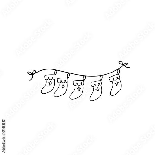 Christmas sock hanging decorations