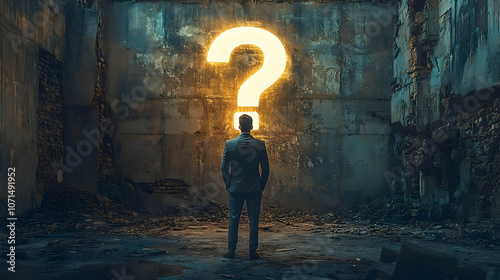 Question Mark in a Ruined B...