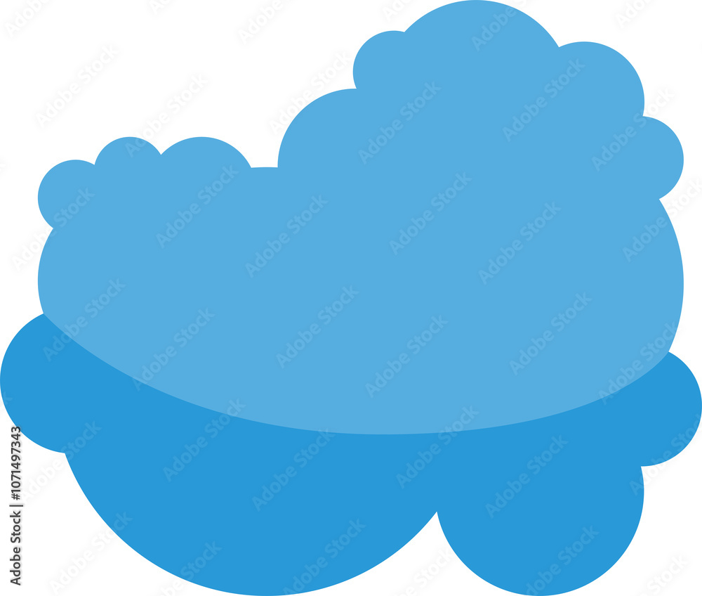Blue Cloudscape Illustration Blue Cloudscape Illustration