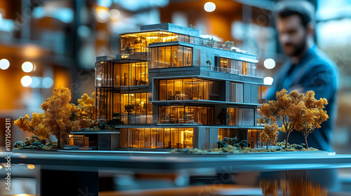 Modern Building Model with ...