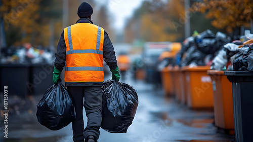Photo of a Sanitation Worke...