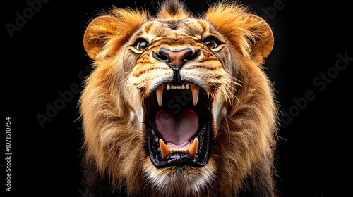 Roaring Lion Closeup Photo