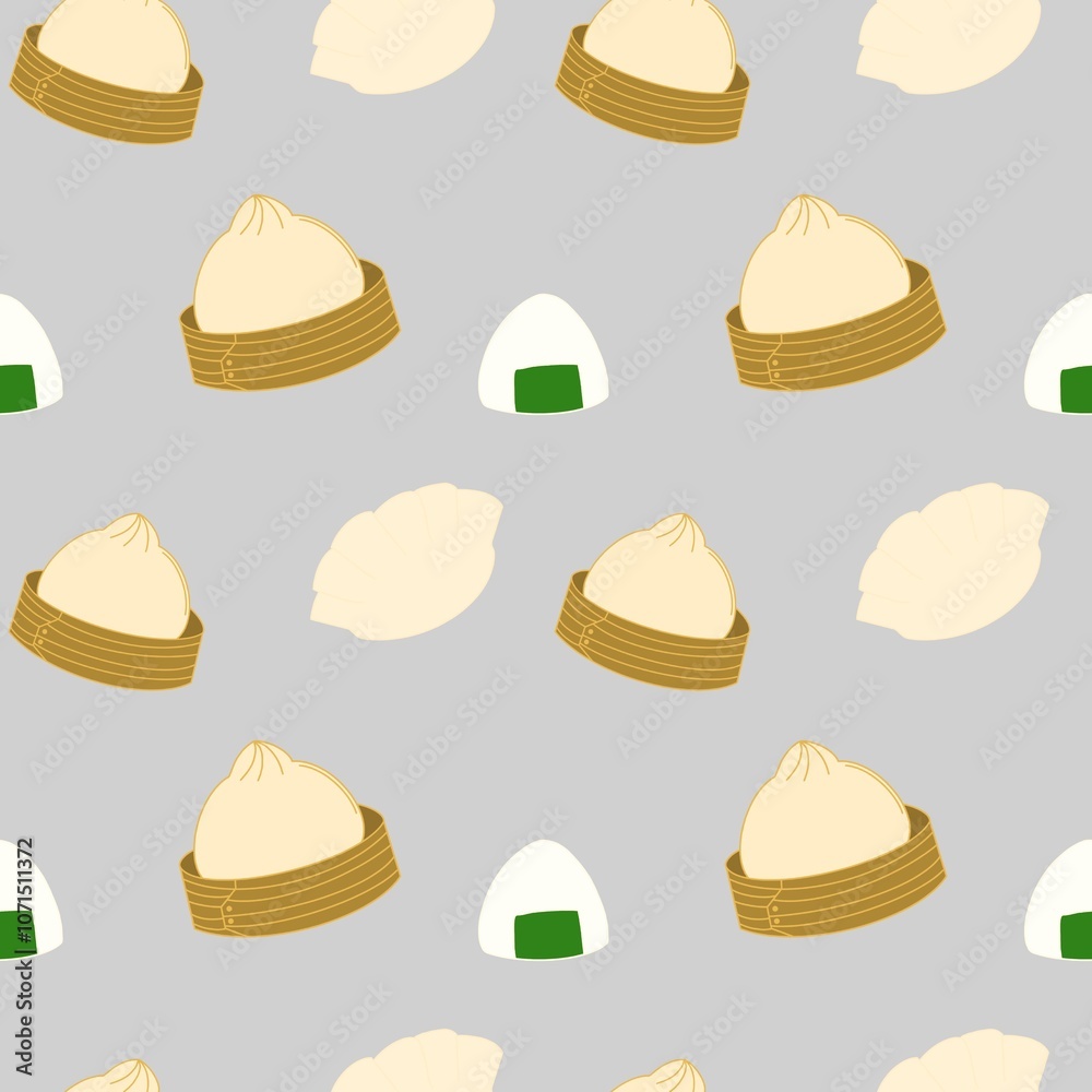 Dumping seamless pattern on background.