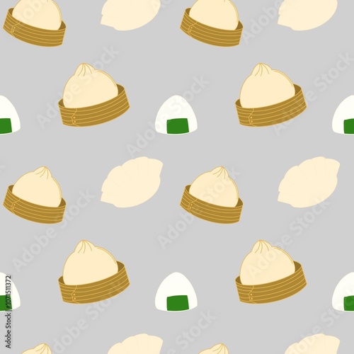 Obraz na płótnie Dumping seamless pattern on background. w salonie