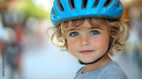 Little Girl Wearing a Blue ...