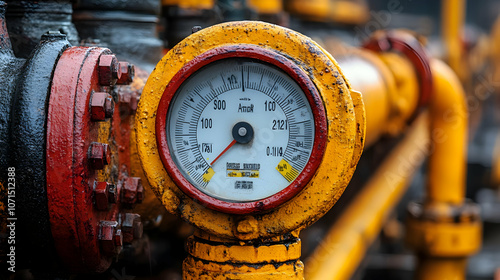 Yellow and Red Gauge on Pip...