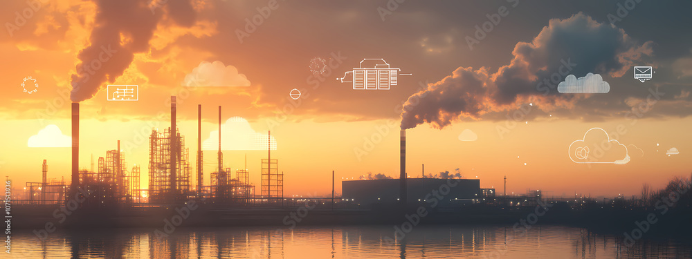 Obraz premium IoT Integration in Modern Industry