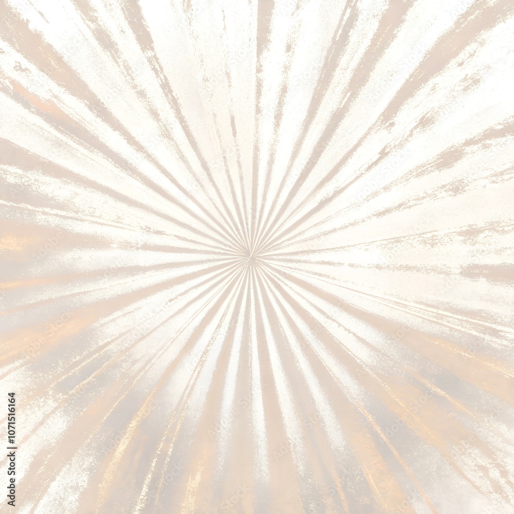 Obraz premium Abstract light golden background with 3d radial pattern grunge texture. Collection luxury template with gold design.