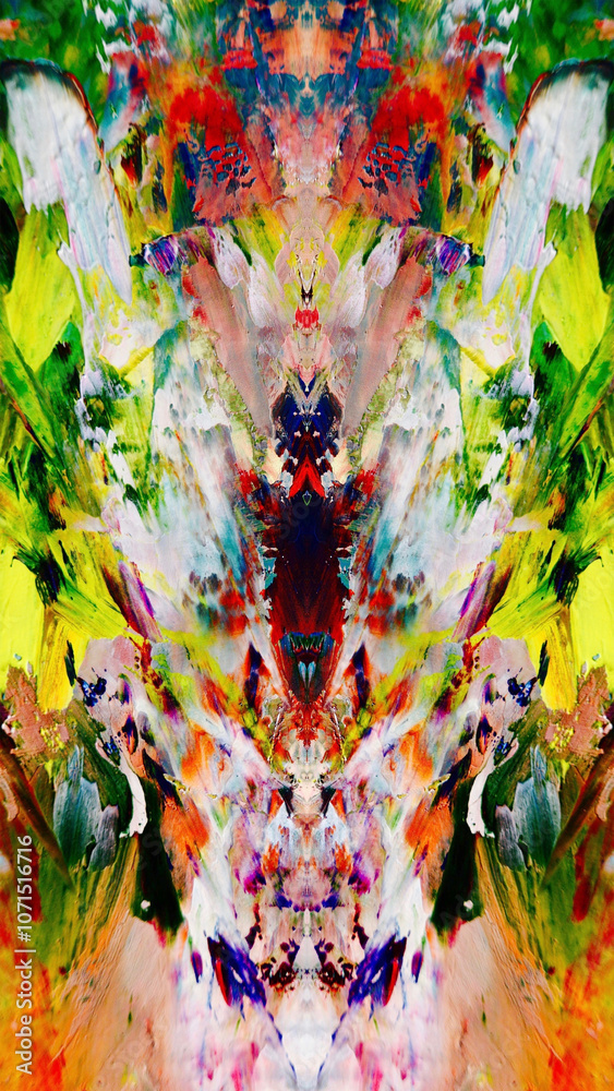 Fototapeta premium Abstract art background . Hand painting artwork on canvas .