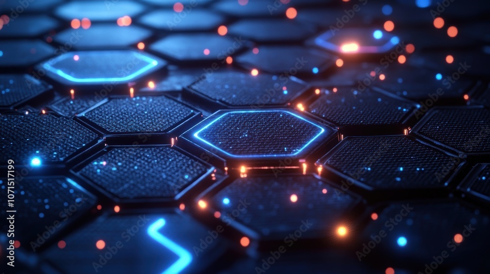 Fototapeta premium Abstract blue technology background with circuit board design. Generative AI