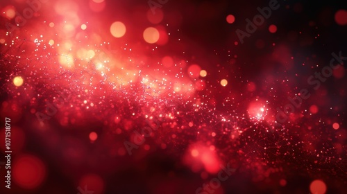 Christmas light pink holiday design star red background lights glitter bright bokeh decoration art animation glow pattern blue shine shiny glowing snow color vector disco. Generative AI