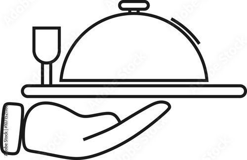 Food Service Line Icon